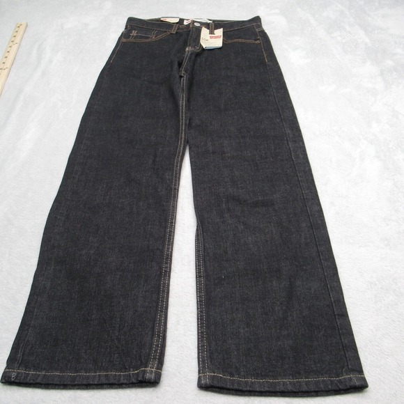 Levis 550 Jeans Women 14 Dark Wash 27x27 Relaxed Regular Cobra Straight Bootcut - Picture 2 of 16